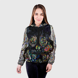 Куртка с капюшоном женская Такаши Мураками художник Японии, цвет: 3D-черный — фото 2
