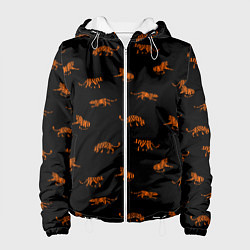 Женская куртка Тигры паттерн Tigers pattern