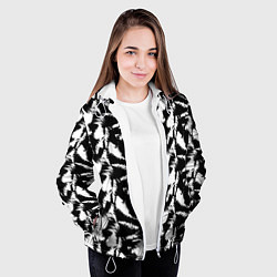 Куртка с капюшоном женская Шкура Белого Тигра, цвет: 3D-белый — фото 2
