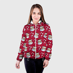 Куртка с капюшоном женская Дед Морoз, цвет: 3D-белый — фото 2