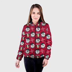 Куртка с капюшоном женская СНЕГOВИК В ЦИЛИНДРЕ, цвет: 3D-черный — фото 2