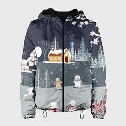 Женская куртка Снеговики и Мишки 2022