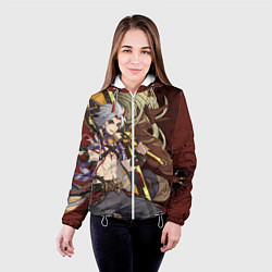 Куртка с капюшоном женская ДЕМОН АРАТАКИ ИТТО, цвет: 3D-белый — фото 2