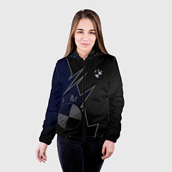 Куртка с капюшоном женская Auto BMW БМВ Авто, цвет: 3D-черный — фото 2