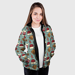 Куртка с капюшоном женская Винтaжный 2022, цвет: 3D-черный — фото 2