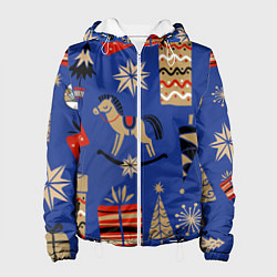 Женская куртка Новогодний узор