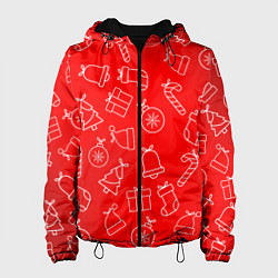 Женская куртка Happy New Year - Новогодний узор