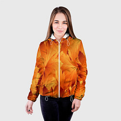 Куртка с капюшоном женская Кленовая сладость, цвет: 3D-белый — фото 2