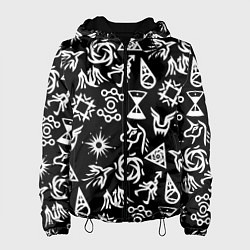 Женская куртка EXO BAND SYMBOL PATTERN WHITE K-POP