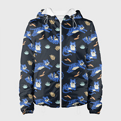 Куртка с капюшоном женская Тигры 2022, цвет: 3D-белый