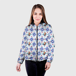 Куртка с капюшоном женская Pattern Frozen, цвет: 3D-черный — фото 2