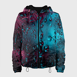 Куртка с капюшоном женская Ностальгия фиолетового дождя, цвет: 3D-черный