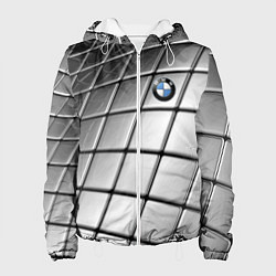 Куртка с капюшоном женская BMW pattern 2022, цвет: 3D-белый