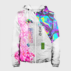Куртка с капюшоном женская Шаза Психоделика, цвет: 3D-белый