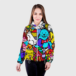 Куртка с капюшоном женская Ромеро Бритто Настоящие лучшие друзья, цвет: 3D-белый — фото 2