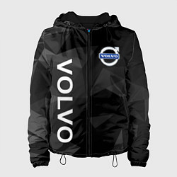 Куртка с капюшоном женская Volvo , Вольво, цвет: 3D-черный