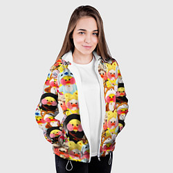 Куртка с капюшоном женская УТЯ УТОЧКА ЛАЛАФАНФАН ПАТТЕРН, цвет: 3D-белый — фото 2