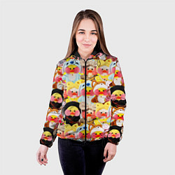 Куртка с капюшоном женская УТЯ УТОЧКА ЛАЛАФАНФАН ПАТТЕРН, цвет: 3D-черный — фото 2