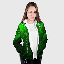 Куртка с капюшоном женская АвтоLand Rover, цвет: 3D-белый — фото 2