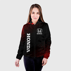 Куртка с капюшоном женская Honda , Хонда, цвет: 3D-черный — фото 2