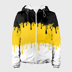 Куртка с капюшоном женская Российская Империя потёки, цвет: 3D-белый