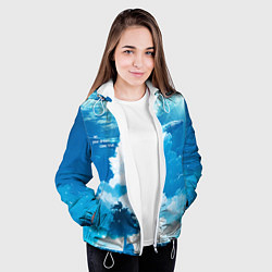 Куртка с капюшоном женская Let your dreams come true, цвет: 3D-белый — фото 2