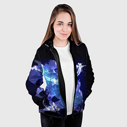 Куртка с капюшоном женская ГИЮ ТОМИОКА И ТАНДЖИРО ДЫХАНИЕ ВОДЫ, цвет: 3D-черный — фото 2