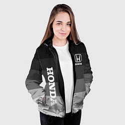 Куртка с капюшоном женская Honda Хонда, цвет: 3D-черный — фото 2