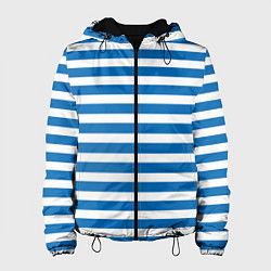 Куртка с капюшоном женская ТЕЛЬНЯШКА ВДВ В ПОЛОСКУ, цвет: 3D-черный