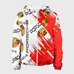 Куртка с капюшоном женская Porsche sport, цвет: 3D-белый