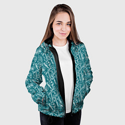 Куртка с капюшоном женская Инструменты Сантехника, цвет: 3D-черный — фото 2