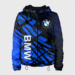 Куртка с капюшоном женская BMW SPORT STYLE БМВ, цвет: 3D-черный