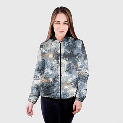 Куртка с капюшоном женская Камуфляж Василиск Горы, цвет: 3D-черный — фото 2