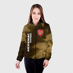 Куртка с капюшоном женская АРСЕНАЛ Arsenal Football Огонь, цвет: 3D-черный — фото 2