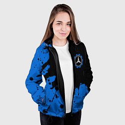 Куртка с капюшоном женская МЕРСЕДЕС Краска 5, цвет: 3D-черный — фото 2