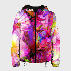 Женская куртка Красочный цветочный паттерн Floral pattern
