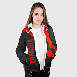 Куртка с капюшоном женская YAMAHA ЯМАХА - БРОНЯ, цвет: 3D-белый — фото 2