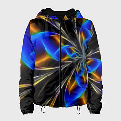 Куртка с капюшоном женская Neon vanguard pattern Fashion 2023, цвет: 3D-черный