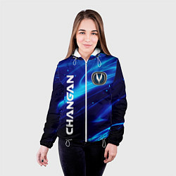 Куртка с капюшоном женская CHANGAN СИЯНИЕ ЧАНГАН, цвет: 3D-белый — фото 2