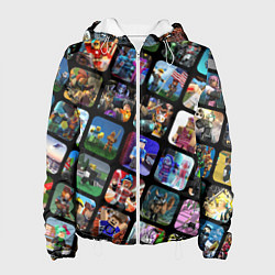 Куртка с капюшоном женская ROBLOX СЮЖЕТЫ, цвет: 3D-белый