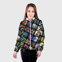 Куртка с капюшоном женская ROBLOX СЮЖЕТЫ, цвет: 3D-белый — фото 2