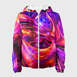 Женская куртка Abstract color neon composition Абстрактная неонов