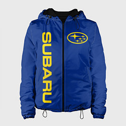 Куртка с капюшоном женская SUBARU-СУБАРУ Классические цвета, цвет: 3D-черный