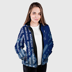 Куртка с капюшоном женская ТОТТЕНХЭМ Абстракция, цвет: 3D-черный — фото 2