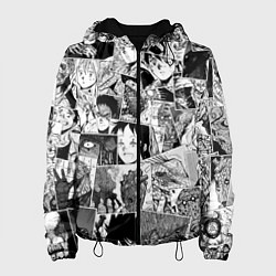 Куртка с капюшоном женская Дорохэдоро pattern, цвет: 3D-черный