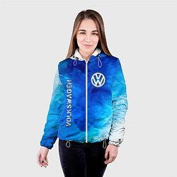 Куртка с капюшоном женская VOLKSWAGEN Volkswagen Пламя, цвет: 3D-белый — фото 2