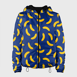 Женская куртка Banana style Банана стайл, веселый банановый патте