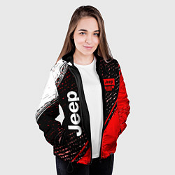 Куртка с капюшоном женская JEEP - Краска, цвет: 3D-черный — фото 2