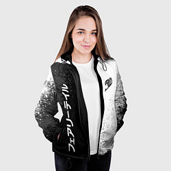 Куртка с капюшоном женская FAIRY TAIL BLACK AND WHITE LOGO, цвет: 3D-черный — фото 2