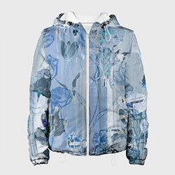 Женская куртка Floral collage Растительный коллаж